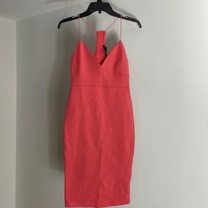 Hot coral New VINTAGE forever21 dress
